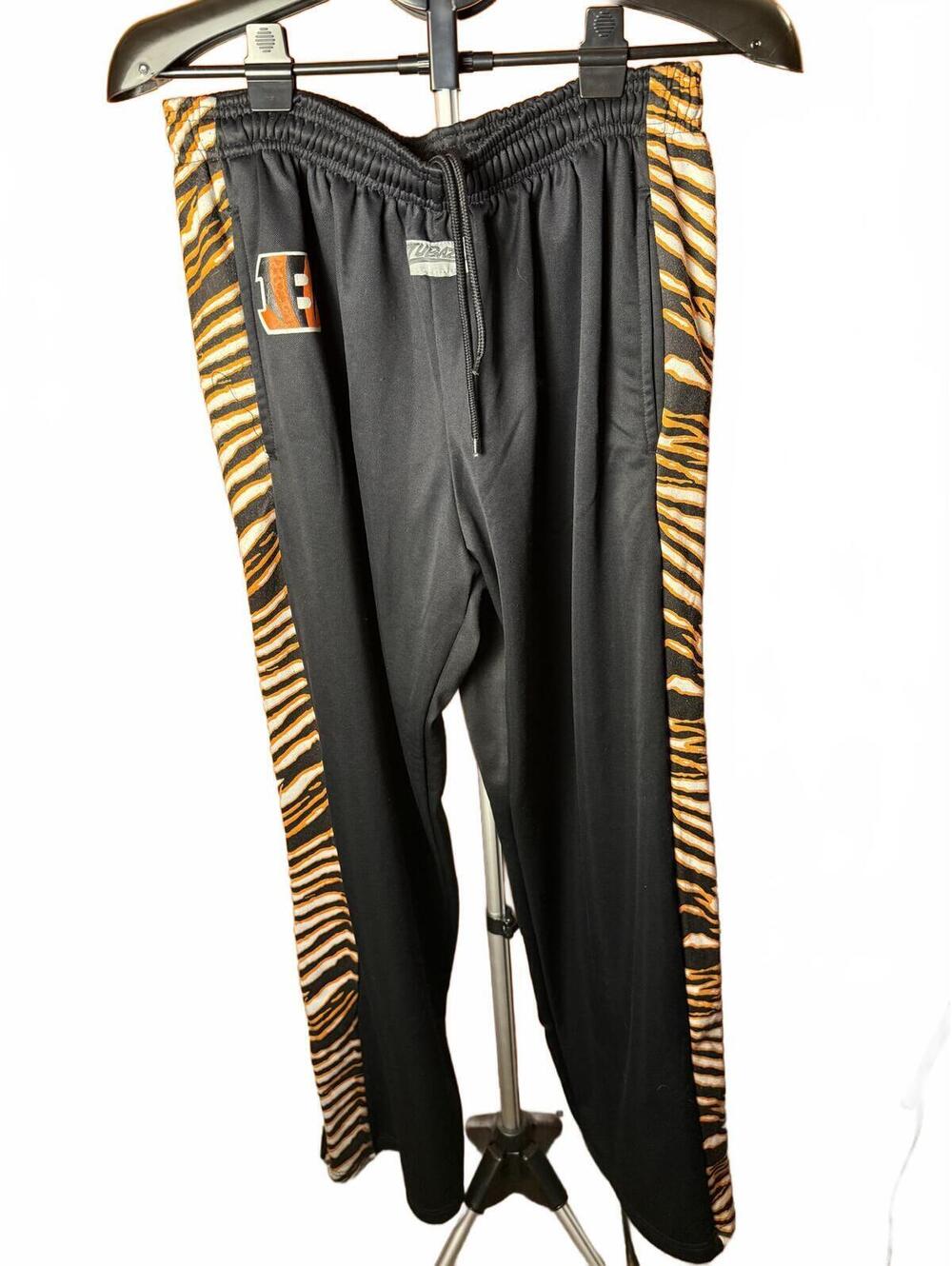 Zubaz Cincinnati BengalsTiger Track Pants sz XL sweatpants vintage